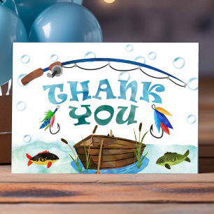 Gone fishing o-fish-ally Geburtstag Danke Karte
