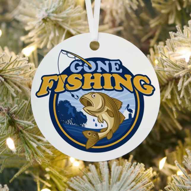 Gone Fishing Ornament Aus Metall (InSitu)
