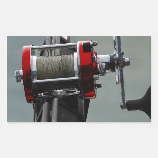 Gone Fishing Rechteckiger Aufkleber (Vorderseite)