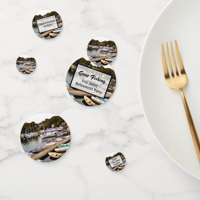 Gone Fishing Retirement Party Konfetti (Gruppe)