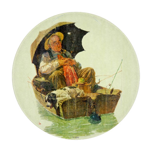 Gone Fishing Schneidebrett (Vorderseite)