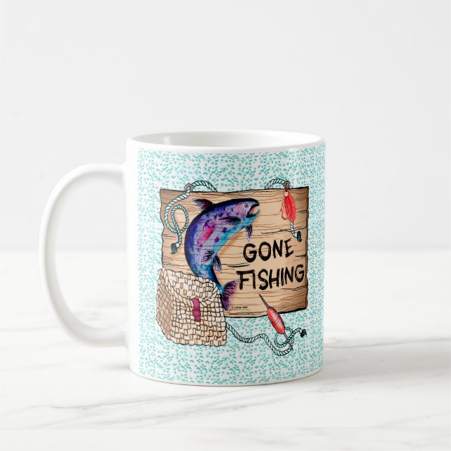 Gone Fishing Tasse (Links)