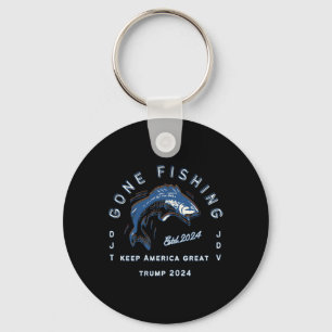 Gone Fishing Trump Vance 2024 Sportfischerei Verga Schlüsselanhänger