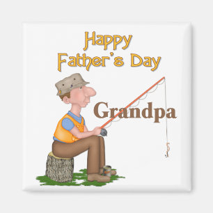 Gone Fishing Vatertag - Opa Magnet