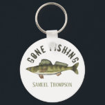 Gone Fishing Walleye Fish Modern Fisherman Niedlic Schlüsselanhänger<br><div class="desc">Gone Fischen Walleye personalisieren Schlüsselanhänger mit lustigen niedlich für ihn Keepsake,  sportliche Hobby Papa Maskuline,  moderne klassische Ehemann einfache Typografie,  Sport-Hobby männliche Hobby im Freien,  große Fischer Fischer Fischer,  Walleye Bass Fisch,  angler anglenden süße Tier,  Vater Großvater,  Rentner Geburtstag Urlaub</div>