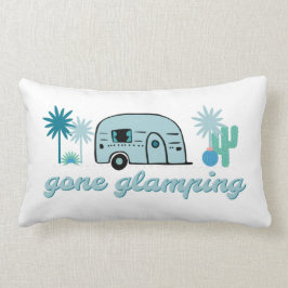 Gone Glamping Camper RV Camping Adventure Quote Lendenkissen