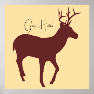 Gone Huntin' Wildtiere Poster