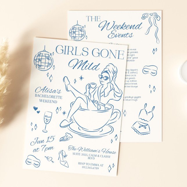 Gone Mild Bachelorette Einladung Slumbe (Von Creator hochgeladen)