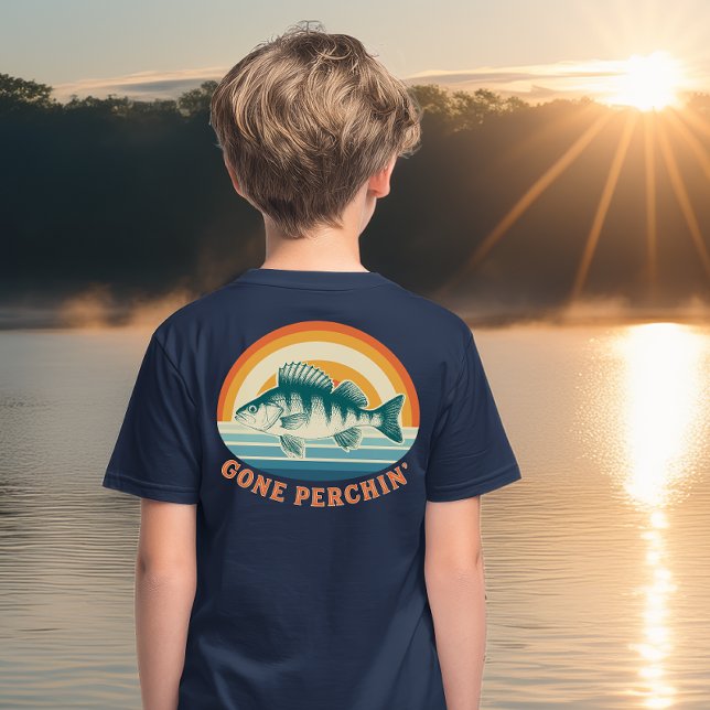 Gone Perchin Fishing for Perch Sunrise to Sunset Tri-Blend Shirt (Von Creator hochgeladen)