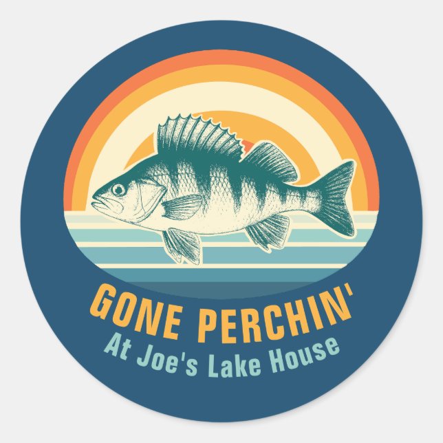 Gone Perching at the Lake House Birthday Sticker (Vorderseite)
