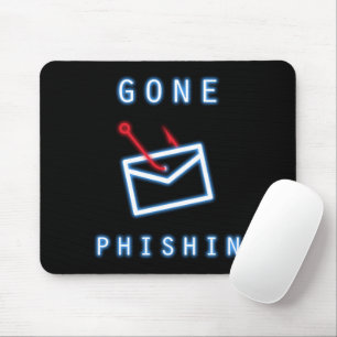 Gone Phishin' - Rot und Blau Mousepad