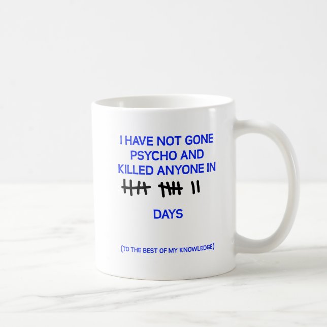 Gone Psycho Funny Mug Tasse (Rechts)