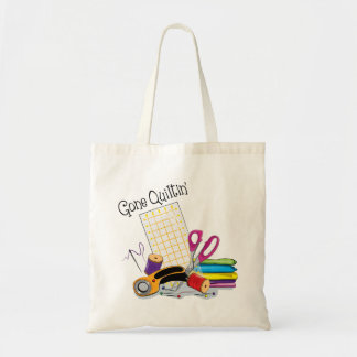 Gone Quiltin’ Tote Bag - Geschenk für Quilter Tragetasche