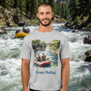 Gone Rafting White Water River Abenteuer Männer T-Shirt