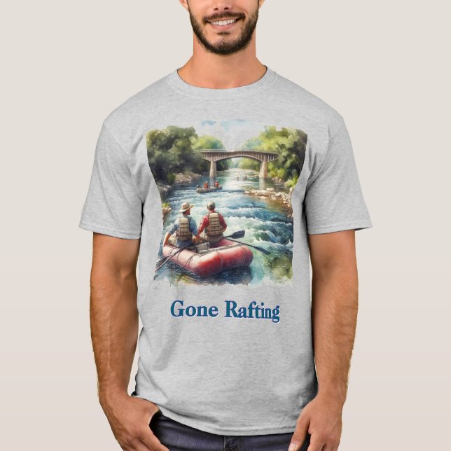 Gone Rafting White Water River Mens T - Shirt (Vorderseite)