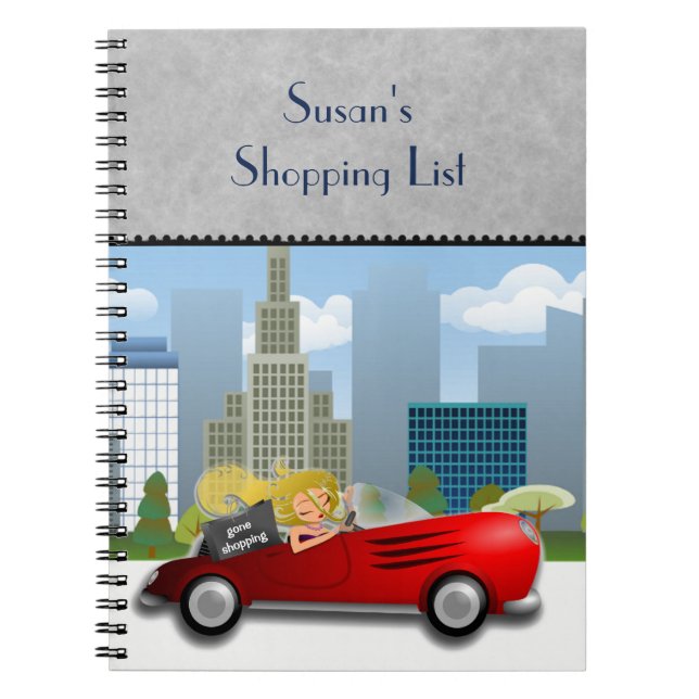 Gone Shopping Journal-Notebook Notizblock (Vorderseite)