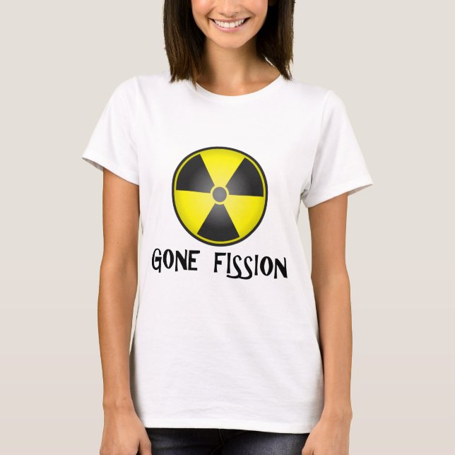 Gone-Spaltung-Strahlungszeichen T-Shirt (Vorderseite)