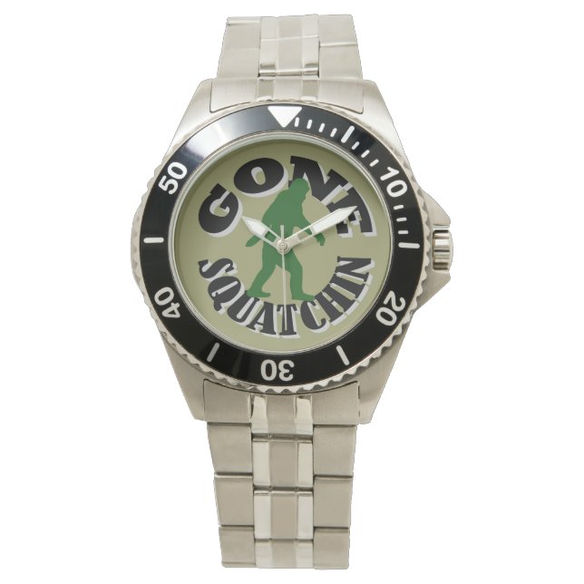 Gone Squatchin Armbanduhr (Vorderseite)