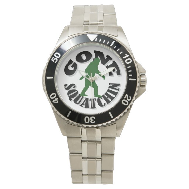 Gone Squatchin Armbanduhr (Vorderseite)