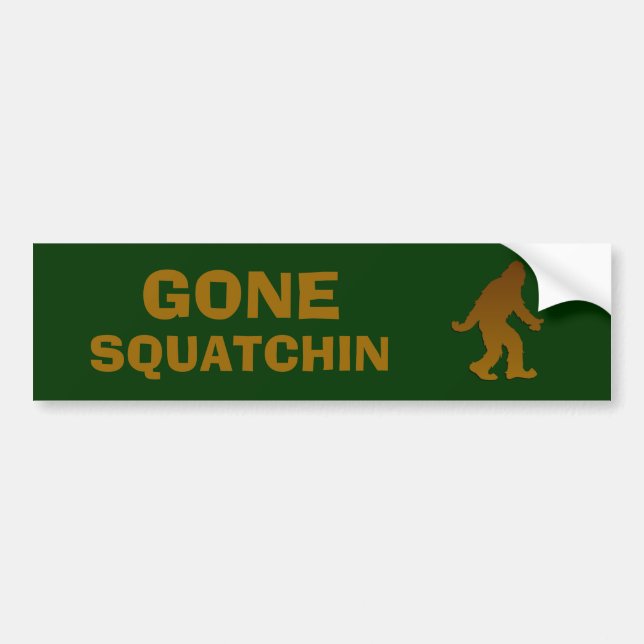 Gone Squatchin Autoaufkleber (Vorne)