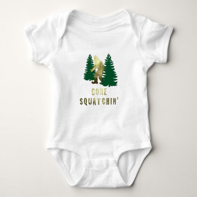 Gone Squatchin Baby Strampler (Vorderseite)