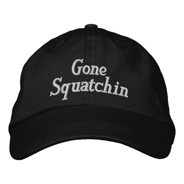Gone Squatchin bestickter Hut (Vorderseite)