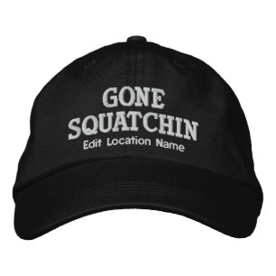 GONE SQUATCHIN Cap Individualisieren Position Bestickte Baseballkappe