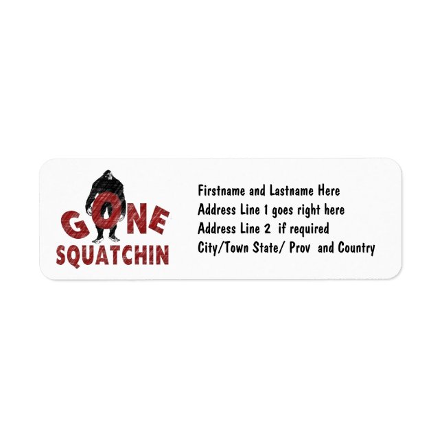 Gone Squatchin - Crayon Style Squatcher (Vorne)