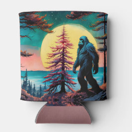 Gone Squatchin' farbenfrohe Sasquatch Landschaft Dosenkühler