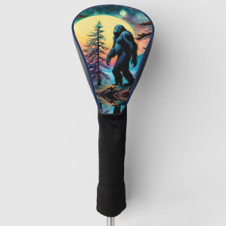 Gone Squatchin' farbenfroher Sasquatch Moon Golf Headcover