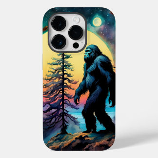 Gone Squatchin' Farbige Sasquatch-Landschaft Case-Mate iPhone 14 Pro Hülle