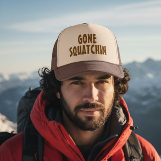 Gone Squatchin – Funny Bigfoot Gift Trucker Hat Truckerkappe