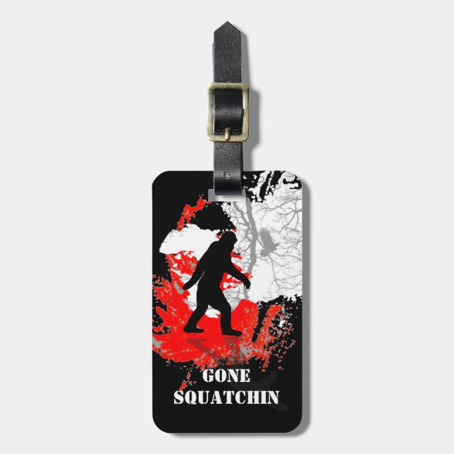 Gone Squatchin Gepäckanhänger (Vorderseite vertikal)