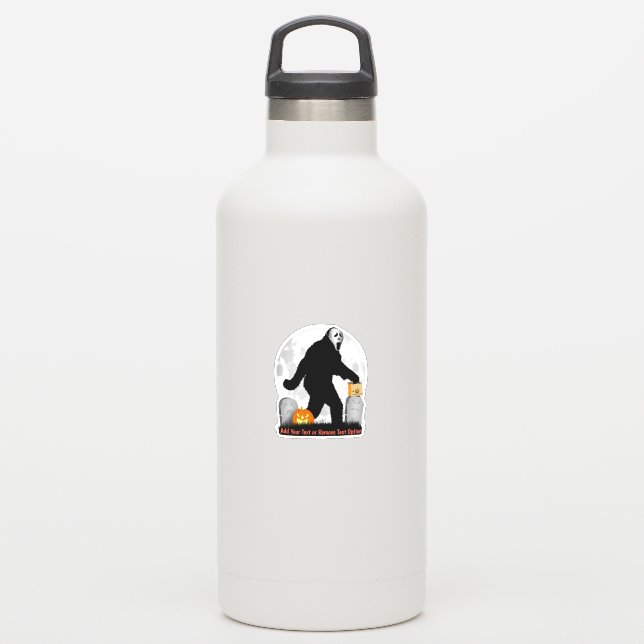 Gone Squatchin' Halloween Aufkleber (Wasserflasche)