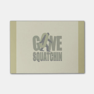 Gone Squatchin Kaki Anpassen Post-it Klebezettel
