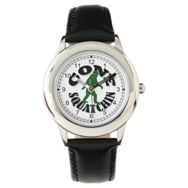 Gone Squatchin-Logo Armbanduhr (Vorderseite)