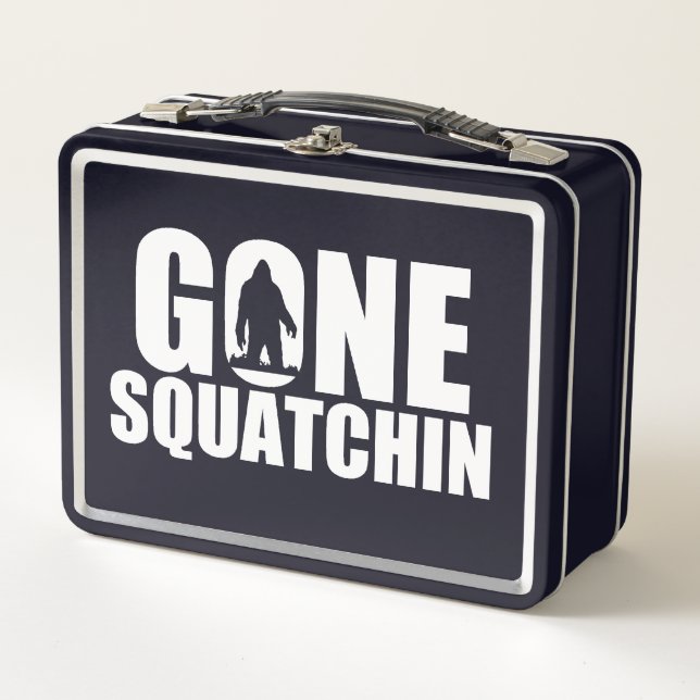 Gone Squatchin Metall Brotdose (Vorderseite)