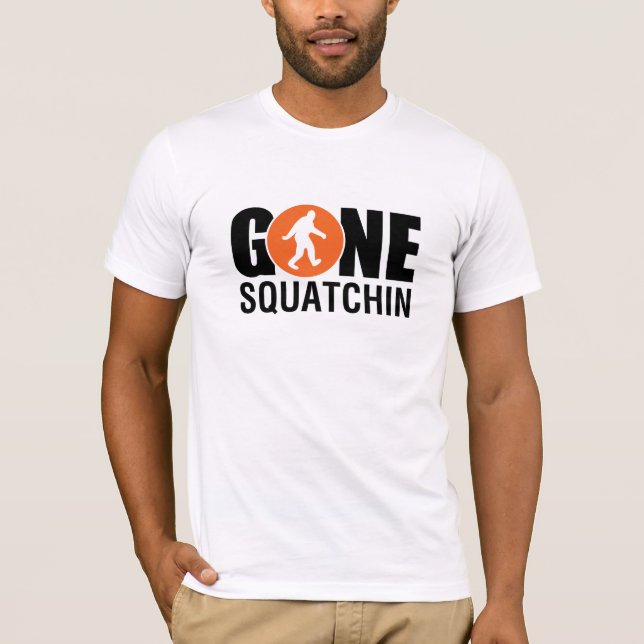 Gone Squatchin Orange T-Shirt (Vorderseite)