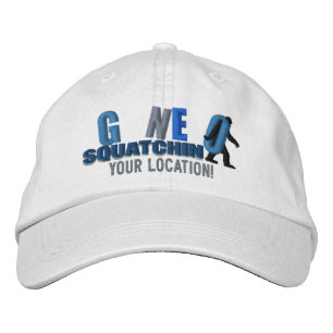 GONE SQUATCHIN Personalize it Location Cap Bestickte Kappe