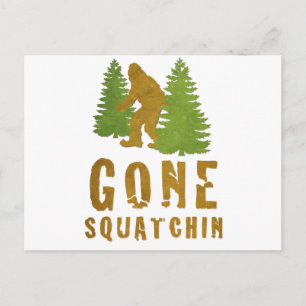 Gone Squatchin (Retro) Postkarte