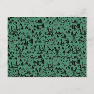 Gone Squatchin Sign Postkarte