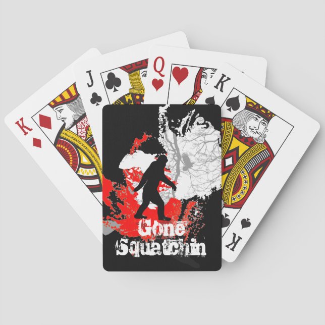 Gone Squatchin Spielkarten (Rückseite)