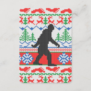 Gone Squatchin Ugly Christmas Sweater Strick Style Einladung