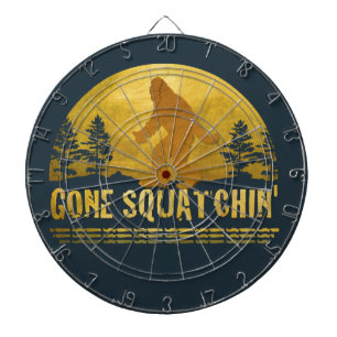 Gone Squatchin' (vintage Sonnenuntergang) Dartscheibe