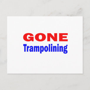 Gone Trampolining. Postkarte