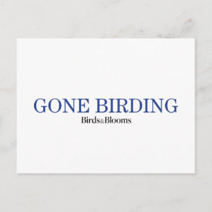 Gone Vogelbeobachtung Postkarte
