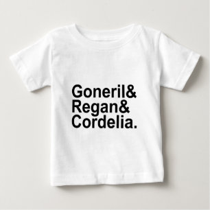 Goneril Regan Cordelia   Die Töchter des König Lea Baby T-shirt