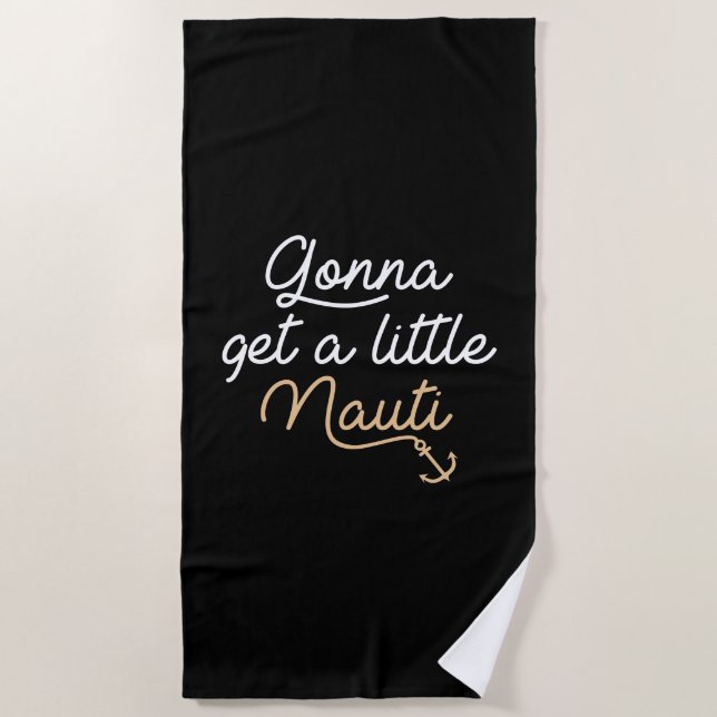 Gonna bekommen ein kleines Nauti Strandtuch (Vorderseite)