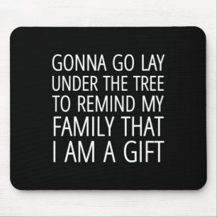 Gonna geht unter den Baum, um meine Familie zu eri Mousepad