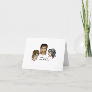 Gonna geht wie ein Geschenk unter den Weihnachtsba Karte